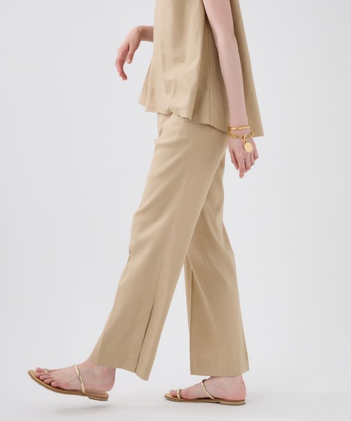 BABYLONE（バビロン）の「リネンレーヨンストレッチパンツ（その他パンツ・レディース・ベージュ/ブラック/サックスブルー・36inch/38inch）」の18枚目の写真