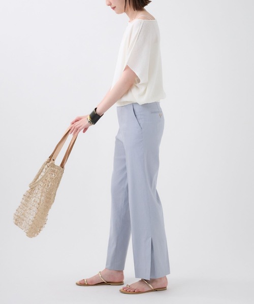BABYLONE（バビロン）の「リネンレーヨンストレッチパンツ（その他パンツ・レディース・ベージュ/ブラック/サックスブルー・36inch/38inch）」の21枚目の写真