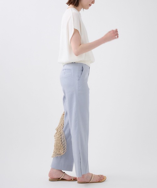 【n__】TENDREMENT サイズ34 バビロン セール】リネンレーヨンストレッチパンツ（その他パンツ
