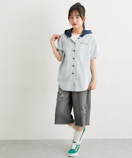 専用　【新品未使用】　アニマルプリント デニムバミューダパンツ　36 アニマルプリント デニムバミューダパンツ - ブラウン | ZARA