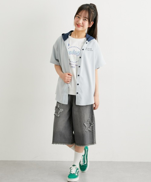 専用　【新品未使用】　アニマルプリント デニムバミューダパンツ　36 新品未使用】 アニマルプリント デニムバミューダパンツ 36