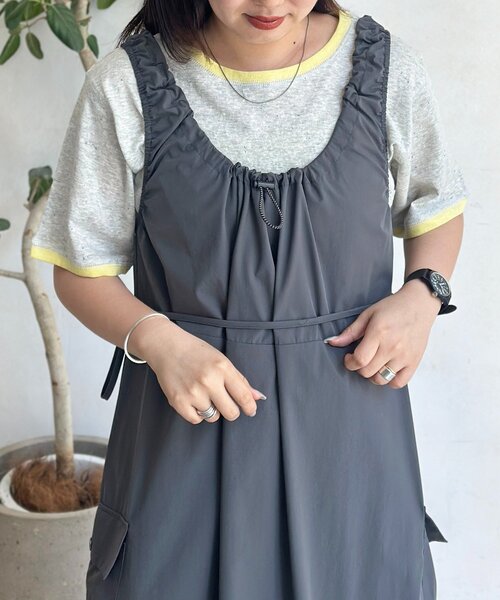 CPCM（シーピーシーエム）の「スラブシアー半袖T（Tシャツ/カットソー・レディース・アイボリー/ブラック/イエロー/ホワイト/レッド/グレー/イエロー系その他・FREE）」の22枚目の写真