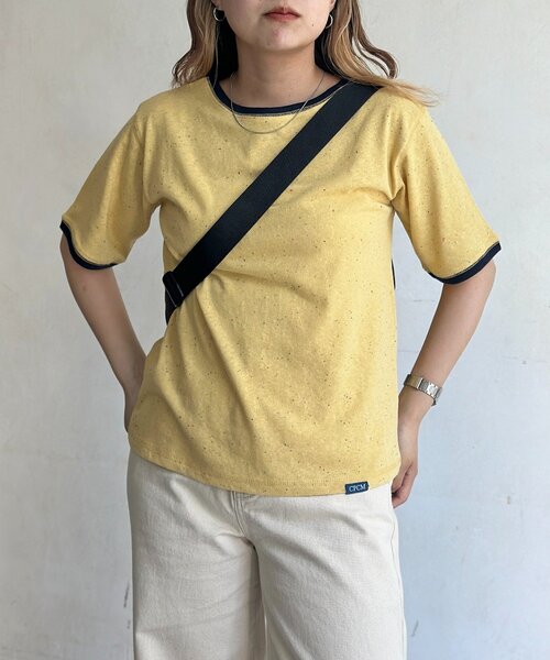 CPCM（シーピーシーエム）の「スラブシアー半袖T（Tシャツ/カットソー・レディース・アイボリー/ブラック/イエロー/ホワイト/レッド/グレー/イエロー系その他・FREE）」の10枚目の写真
