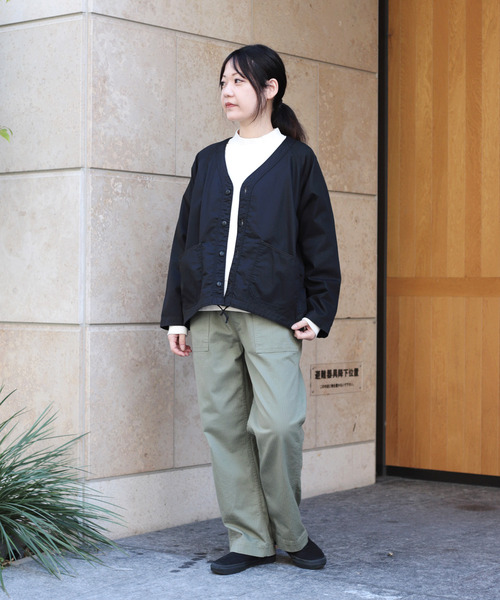 OMNIGOD womens / オムニゴッド] ヘリンボーン イージーベイカーパンツ