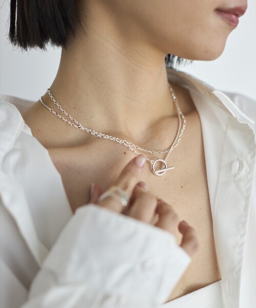 Firsthand（ファーストハンド）の「Firsthand/ファーストハンド ダブルチェーンネックレス / スネークチェーンネックレス / ロングネックレス（ネックレス・レディース・シルバー/ゴールド・ONE SIZE）」の4枚目の写真