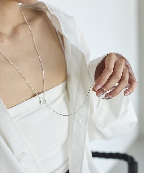 Firsthand（ファーストハンド）の「Firsthand/ファーストハンド ダブルチェーンネックレス / スネークチェーンネックレス / ロングネックレス（ネックレス・レディース・シルバー/ゴールド・ONE SIZE）」の5枚目の写真