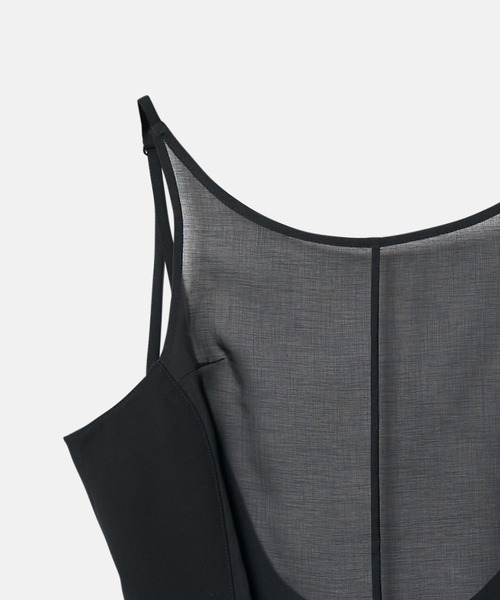 LE CIEL BLEU(ルシェルブルー)の「バックアンドフロントジレ / Back and Front Gilet(シャツ/ブラウス・レディース・ベージュ/ブラック・36/38)」の10枚目の写真