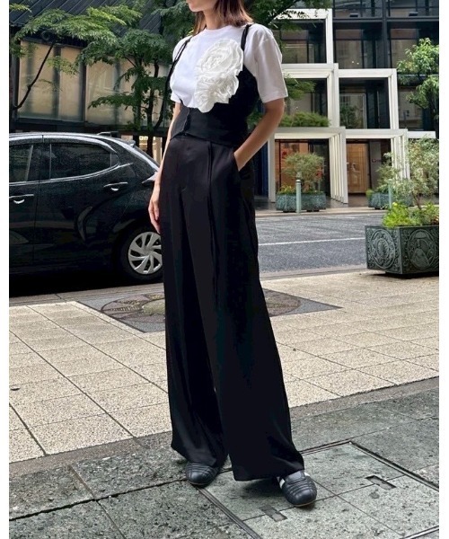 LE CIEL BLEU(ルシェルブルー)の「バックアンドフロントジレ / Back and Front Gilet(シャツ/ブラウス・レディース・ベージュ/ブラック・36/38)」の14枚目の写真