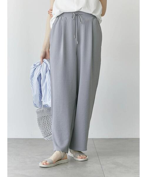 Samansa Mos2 blue(サマンサモスモスブルー)の「【接触冷感】イージーパンツ(その他パンツ・レディース・ライトベージュ/ブルー/グレー/ブラック・F)」の9枚目の写真