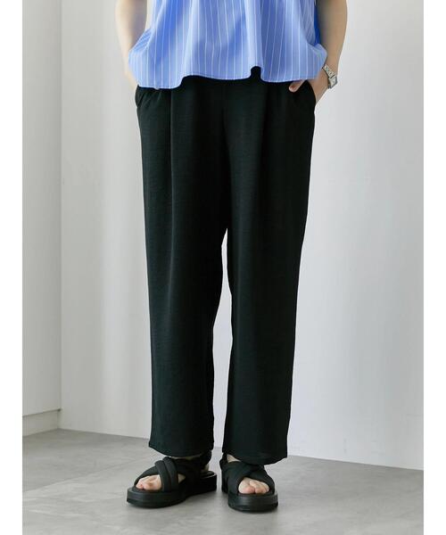 Samansa Mos2 blue(サマンサモスモスブルー)の「【接触冷感】イージーパンツ(その他パンツ・レディース・ライトベージュ/ブルー/グレー/ブラック・F)」の13枚目の写真