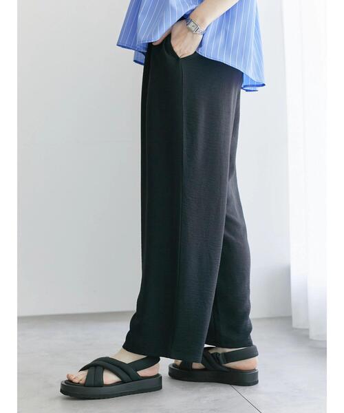 Samansa Mos2 blue(サマンサモスモスブルー)の「【接触冷感】イージーパンツ(その他パンツ・レディース・ライトベージュ/ブルー/グレー/ブラック・F)」の14枚目の写真