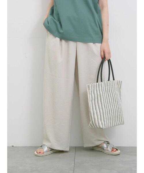 Samansa Mos2 blue(サマンサモスモスブルー)の「【接触冷感】イージーパンツ(その他パンツ・レディース・ライトベージュ/ブルー/グレー/ブラック・F)」の20枚目の写真