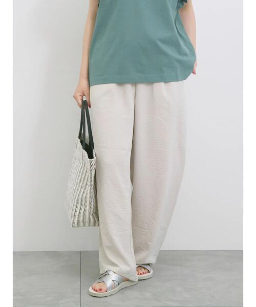 Samansa Mos2 blue(サマンサモスモスブルー)の「【接触冷感】イージーパンツ(その他パンツ・レディース・ライトベージュ/ブルー/グレー/ブラック・F)」の22枚目の写真