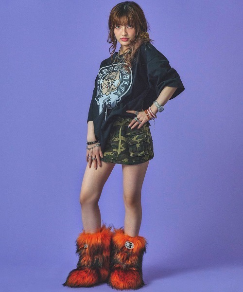 tシャツ A'GEM/9 × .kom 「GALFY/ガルフィー」チャカパッチTシャツ(2) レディース メンズ 95254158b_b_17_500.jpg