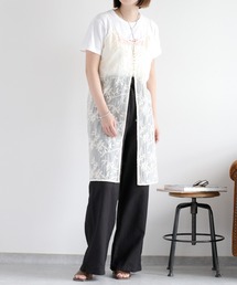 cepo | 〈セットアップ対応〉フラワー刺繍キャミワンピース(ワンピース)