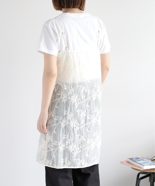 cepo(セポ)の「〈セットアップ対応〉フラワー刺繍キャミワンピース(ワンピース・レディース・オフホワイト/ブラウン・M)」の16枚目の写真