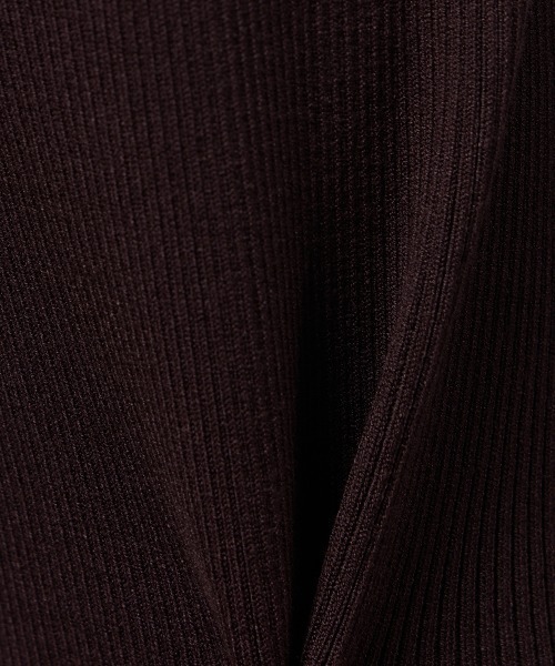 DOUBLE STANDARD CLOTHING(ダブルスタンダードクロージング)の「ヴィスコース リブパンツ(その他パンツ・レディース・ブラウン/ブラック・38/36)」の3枚目の写真