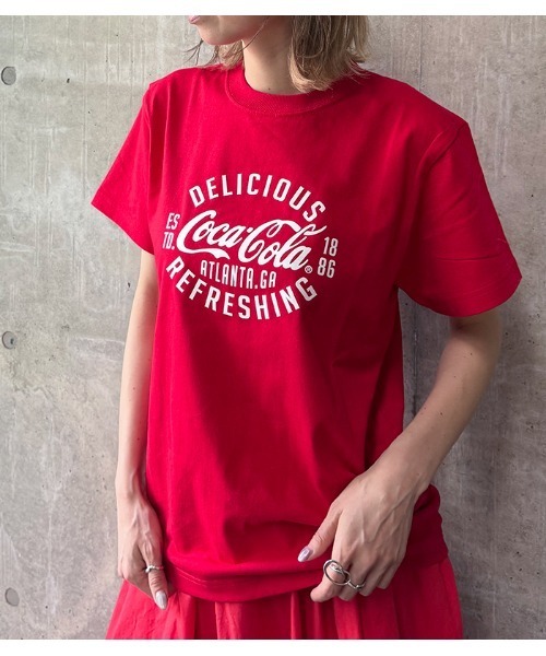【MYLANKA】コカ・コーラロゴプリントTシャツ★☆M80208 コカ・コーラ ロゴプリントTシャツ – FACE SANS FARD
