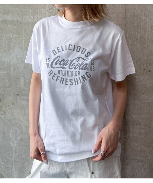 【MYLANKA】コカ・コーラロゴプリントTシャツ★☆M80208 コカ・コーラ ロゴプリントTシャツ – FACE SANS FARD