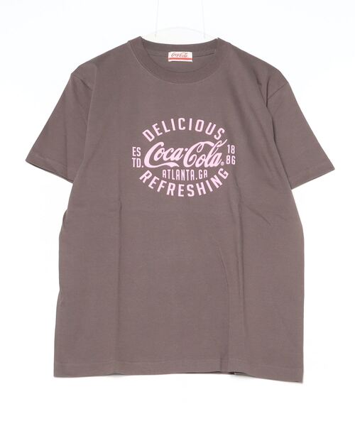 Desert Rose(デザートローズ)の「【Mylanka/ミランカ】コカ・コーラ ロゴプリントTシャツ(Tシャツ/カットソー・レディース・チャコールグレー/ホワイト/レッド・FREE)」の15枚目の写真