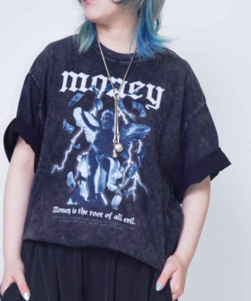 Bling Leads(ブリングリーズ)の「Z)【BLINGLEADS】JFN24090 プリントTEE 1(Tシャツ/カットソー・メンズ・その他1/その他2/その他3/その他/その他4・MEDIUM/LARGE)」の1枚目の写真