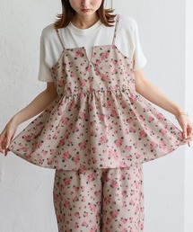 VitaFelice（ヴィータフェリーチェ）の「小花柄キャミビスチェトップス／ペプラムデザイン（キャミソール）」