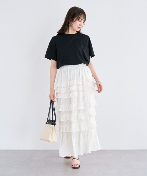 Sugar spoon(シュガースプーン)の「・SUGAR SPOON メニーフリルスカート(スカート・レディース・ブラック/グリーン/オフホワイト・FREE)」の13枚目の写真