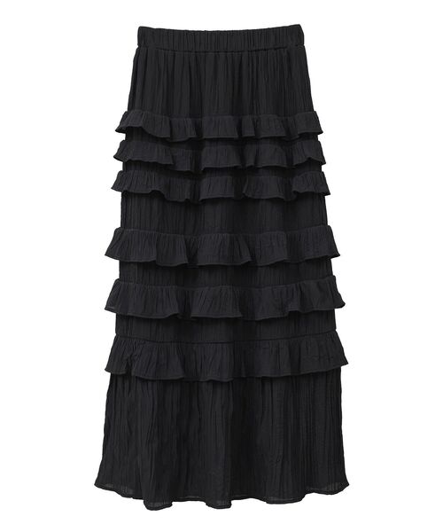 Sugar spoon(シュガースプーン)の「・SUGAR SPOON メニーフリルスカート(スカート・レディース・ブラック/グリーン/オフホワイト・FREE)」の15枚目の写真