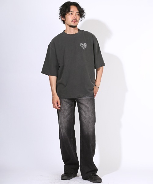 LUXSTYLE(ラグスタイル)の「ヴィンテージライクデニムパンツ(デニムパンツ・メンズ・ブラック/インディゴブルー・M/L/S)」の10枚目の写真