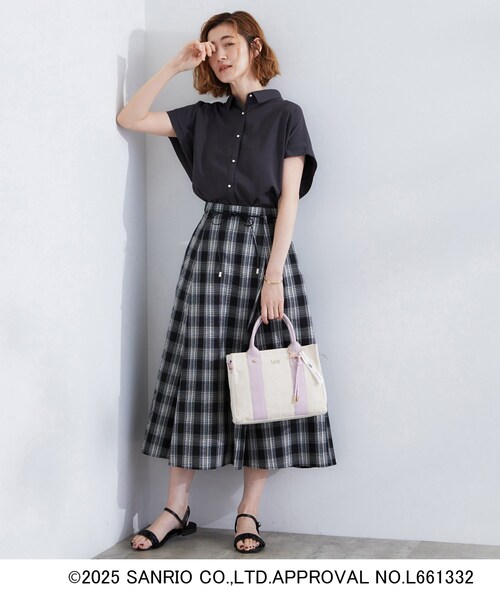 grove(グローブ)の「【Lee×Kiki&Lalaコラボ】スクエアキャンバストート(トートバッグ・レディース・サックスブルー/パープル/ピンク・00)」の5枚目の写真