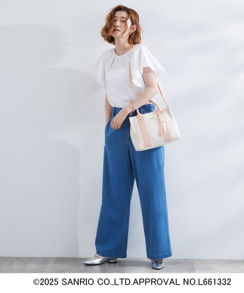 grove(グローブ)の「【Lee×Kiki&Lalaコラボ】スクエアキャンバストート(トートバッグ・レディース・サックスブルー/パープル/ピンク・00)」の9枚目の写真