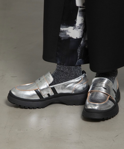 MARECHAL TERRE（マルシャルテル）の「ラインローファー（ローファー・レディース・ブラック/ブラウン/ネイビー/シルバー・23.5/22.5/24.5）」の19枚目の写真