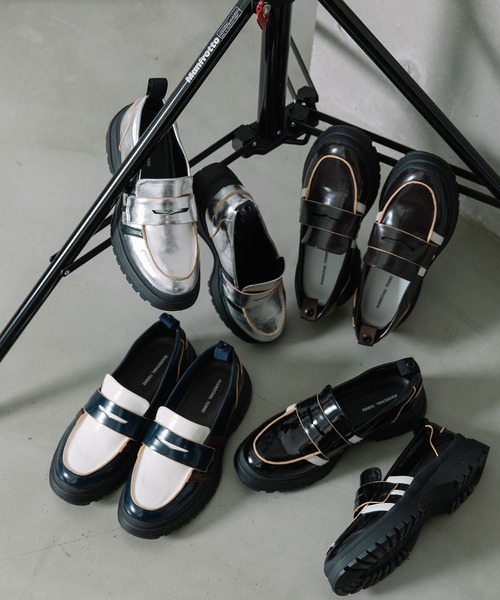 MARECHAL TERRE（マルシャルテル）の「ラインローファー（ローファー・レディース・ブラック/ブラウン/ネイビー/シルバー・23.5/22.5/24.5）」の16枚目の写真