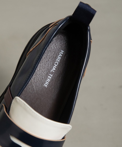 MARECHAL TERRE（マルシャルテル）の「ラインローファー（ローファー・レディース・ブラック/ブラウン/ネイビー/シルバー・23.5/22.5/24.5）」の11枚目の写真