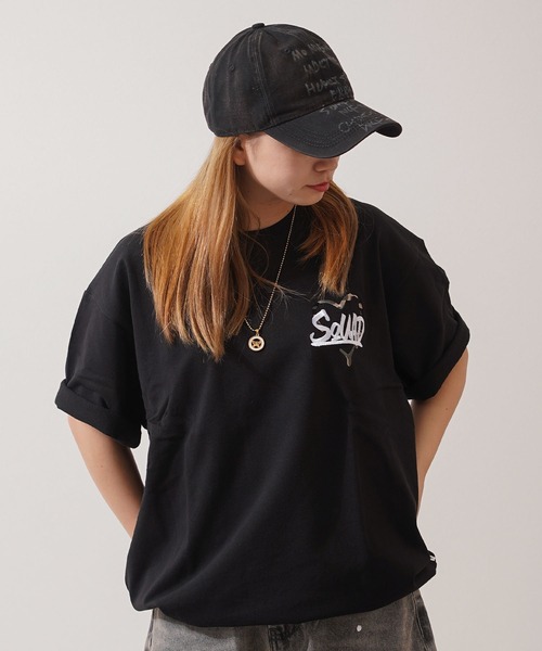 1111clothing(ワンフォークロージング)の「ヴィンテージ メッセージロゴ カーブキャップ / Vintage Message Logo Curved Cap(キャップ・メンズ・ブラック/チャコールグレー/ベージュ・FREE)」の17枚目の写真