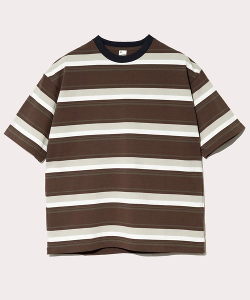 SCREEN STARS(スクリーンスターズ)の「SCREEN STARS/スクリーンスターズ MULTI BORDER S/S TEE(Tシャツ/カットソー・メンズ・ブラック/ブルー/ブラウン/グリーン・LARGE/X-LARGE/MEDIUM)」の2枚目の写真