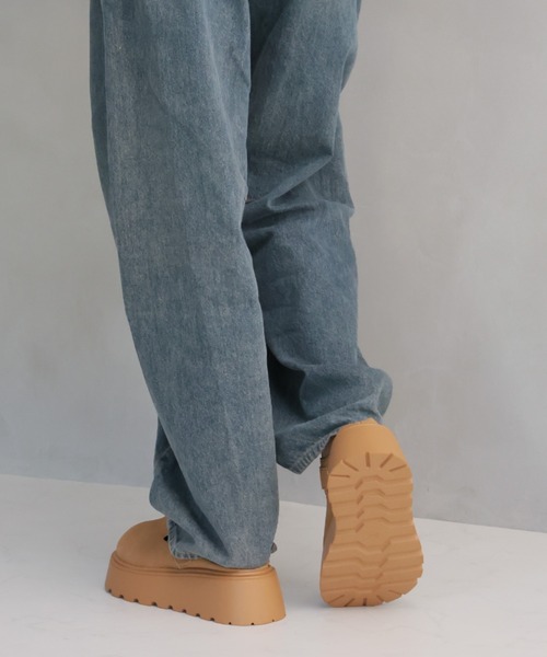 VIVIAN（ヴィヴィアン）の「もこもこボア中敷き厚底ベルトデザインサボサンダル（その他シューズ・レディース・キャメル/ベージュ・LL/L/M/S）」の19枚目の写真