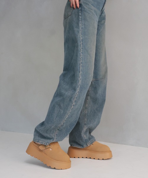 VIVIAN（ヴィヴィアン）の「もこもこボア中敷き厚底ベルトデザインサボサンダル（その他シューズ・レディース・キャメル/ベージュ・LL/L/M/S）」の18枚目の写真