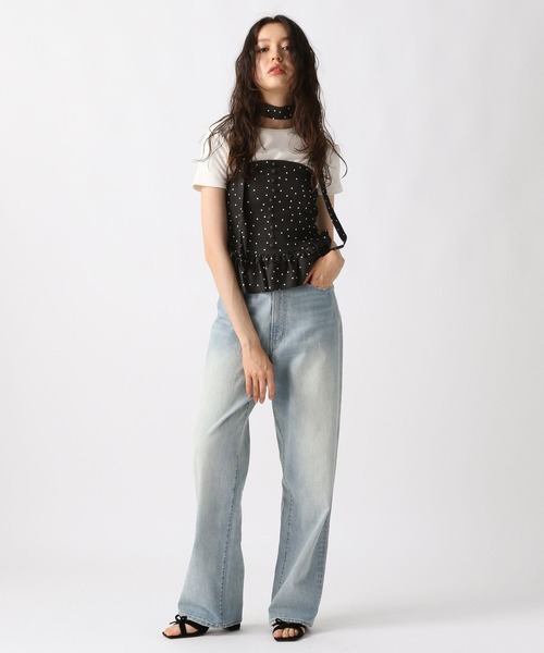 FOREVER 21（フォーエバー トゥエンティーワン）の「【2025SS】タイ付きドットビスチェ（その他トップス・レディース・ブラック/ネイビー・FREE）」の8枚目の写真