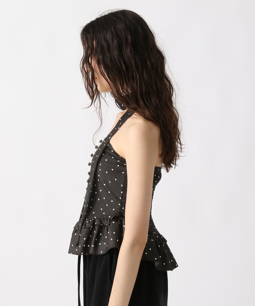 FOREVER 21（フォーエバー トゥエンティーワン）の「【2025SS】タイ付きドットビスチェ（その他トップス・レディース・ブラック/ネイビー・FREE）」の11枚目の写真