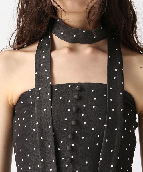 FOREVER 21（フォーエバー トゥエンティーワン）の「【2025SS】タイ付きドットビスチェ（その他トップス・レディース・ブラック/ネイビー・FREE）」の13枚目の写真