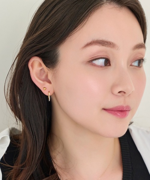 Phoebe(フィービィー)の「【金属アレルギー対応】ハートピアス/サージカルステンレス(ピアス(両耳用)・レディース・ゴールド系1/ゴールド系2/シルバー系1・FREE)」の13枚目の写真