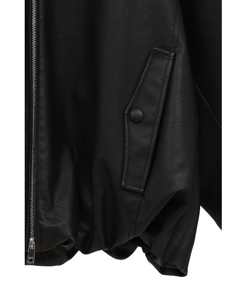 CLANE（クラネ）の「CLANE/クラネ/FAKE LEATHER BALLOON JACKET（ブルゾン・レディース・ブラック/アイボリー/ブラウン・1）」の19枚目の写真