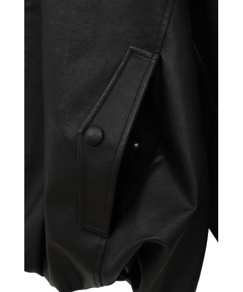 CLANE（クラネ）の「CLANE/クラネ/FAKE LEATHER BALLOON JACKET（ブルゾン・レディース・ブラック/アイボリー/ブラウン・1）」の20枚目の写真