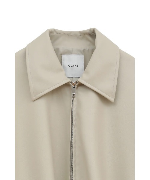 CLANE（クラネ）の「CLANE/クラネ/FAKE LEATHER BALLOON JACKET（ブルゾン・レディース・ブラック/アイボリー/ブラウン・1）」の5枚目の写真