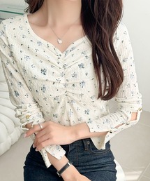 トップス　ホワイト 楽天市場】【SALE／50%OFF】(W)袖絞りトップス GAP ギャップ