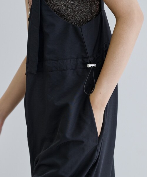 GALLEST（ギャレスト）の「【一部店舗限定】ウエストドロストサロペット（サロペット/オーバーオール・レディース・ホワイト系/ブラック・38）」の8枚目の写真