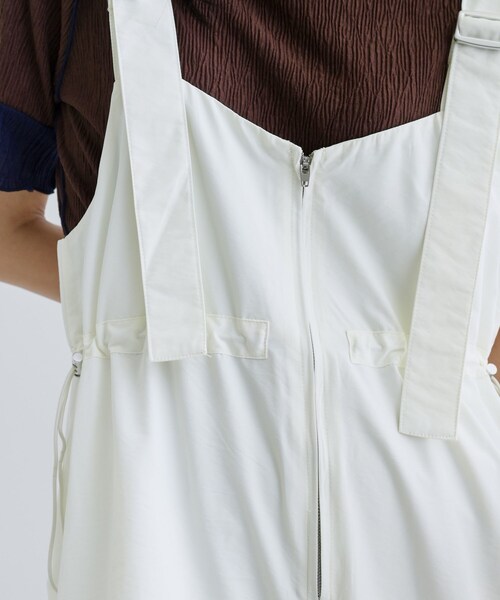 GALLEST（ギャレスト）の「【一部店舗限定】ウエストドロストサロペット（サロペット/オーバーオール・レディース・ホワイト系/ブラック・38）」の14枚目の写真