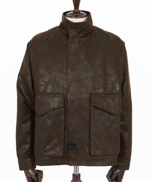 CAMBIO(カンビオ)の「mj10921-Vintage Like Synthetic Leather Short Flight Jacket レザージャケット(ミリタリージャケット・メンズ・ブラック/カーキ/ブラウン・M/L)」の13枚目の写真