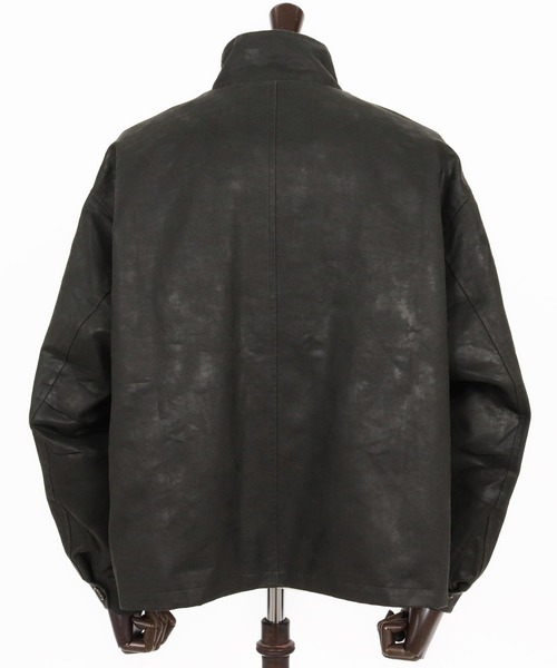CAMBIO(カンビオ)の「mj10921-Vintage Like Synthetic Leather Short Flight Jacket レザージャケット(ミリタリージャケット・メンズ・ブラック/カーキ/ブラウン・M/L)」の11枚目の写真